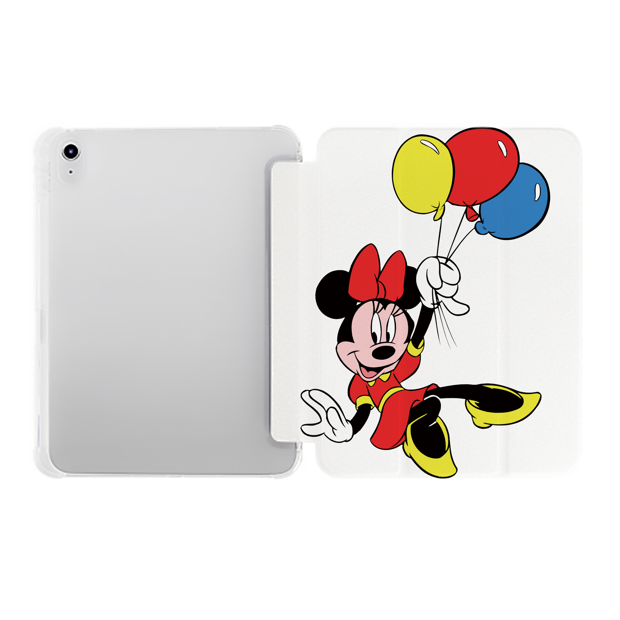 （画像用） ミッキーマウス Mickey Mouse IPad ケース ペン収納付き 三つ折りスタンド PUレザー×シリコン 対応機種9.5/10.5/10.9インチ